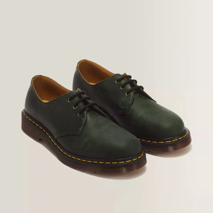 Dr. Martens półbuty 1461 Crazy Horse zielone męskie 11838300