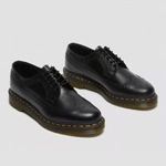 Dr. Martens półbuty brogue 3989 Yellow Stitch Smooth czarne męskie 22210001