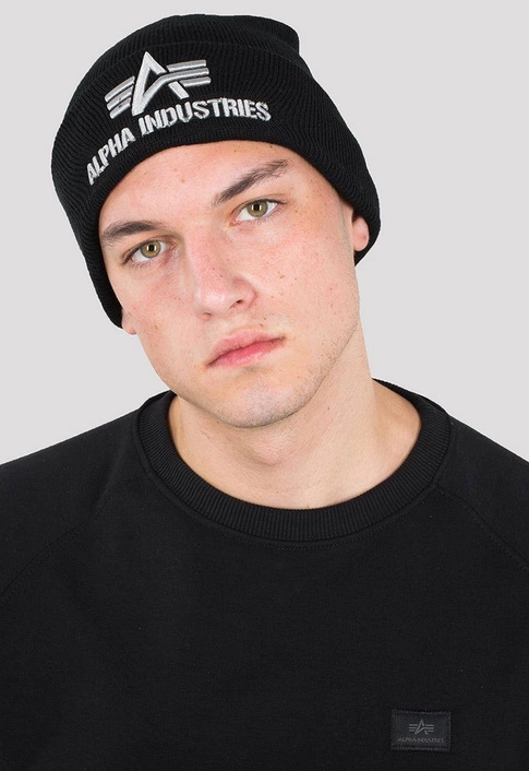 Alpha Industries 3D Beanie Black