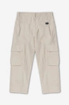 Kaotiko Relaxed Canvas Ivory Cargo Trousers