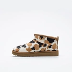 UGG W CLASSIC ULTRA MINI COW PRINT CHESTNUT