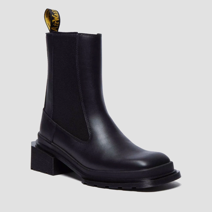 Dr. Martens sztyblety Chelsea Maybole z kwadratowym noskiem czarne damskie 32069001