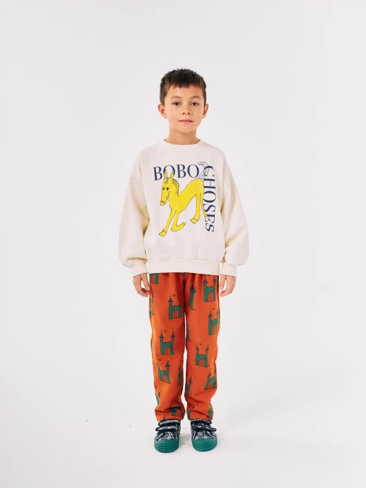 BOBO CHOSES BLUZA BAWEŁNA ORGANICZNA WONDER HORSE SWEATSHIRT