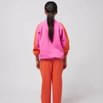 BOBO CHOSES Bawełniana Bluza Smiling color block 1/4 zipped sweatshirt