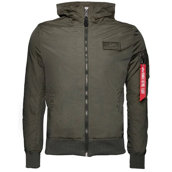 Alpha Industries MA-1 LW Hooded JACKET DARK OLIVE