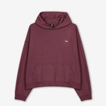 Kaotiko Unisex Bluza z Kapturem Bordowa Sud Cap Washed Fabien AO087-02-G002