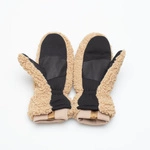 UGG RĘKAWICZKI DAMSKIE SHERPA MITTEN LOGO CARAMEL