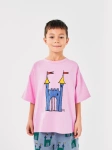 BOBO CHOSES BAWEŁNIANY T-SHIRT FARAWAY CASTLE 