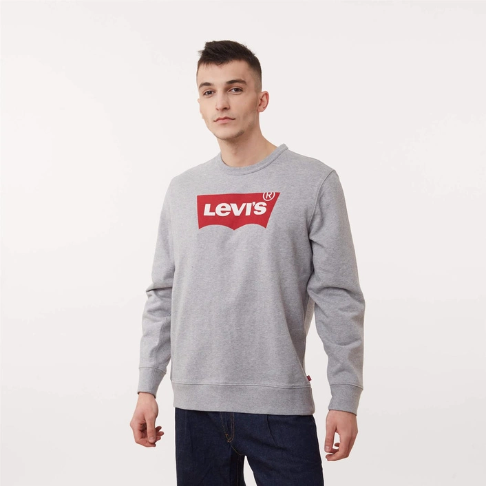 Levi's Graphic Crew Sweatshirt Heather Grey