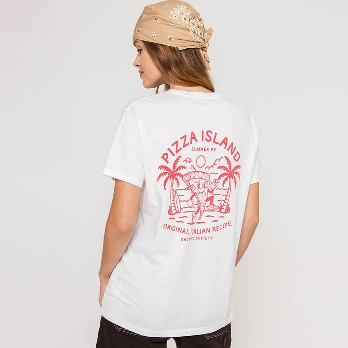 Kaotiko Pizza Hero Washed T-Shirt AK118-01-G002