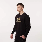 Alpha Industries Basic Sweater Foil Print Black/Yellow Gold