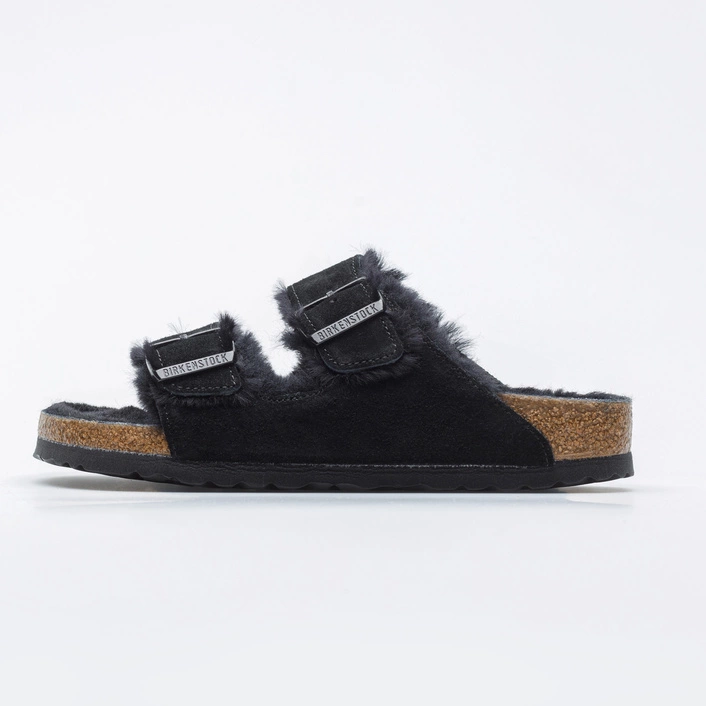 Birkenstock Sandały Damskie Arizona VL Sheepskin Black