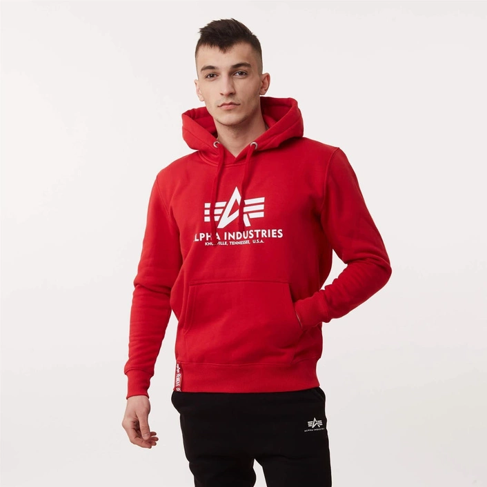 Alpha Industries BASIC HOODY SPEED RED