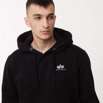 Alpha Industries BASIC HOODY SMALL LOGO BLACK