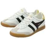 Gola Women's Torpedo Leather Trainer CLB622WB White/Black/Lemon