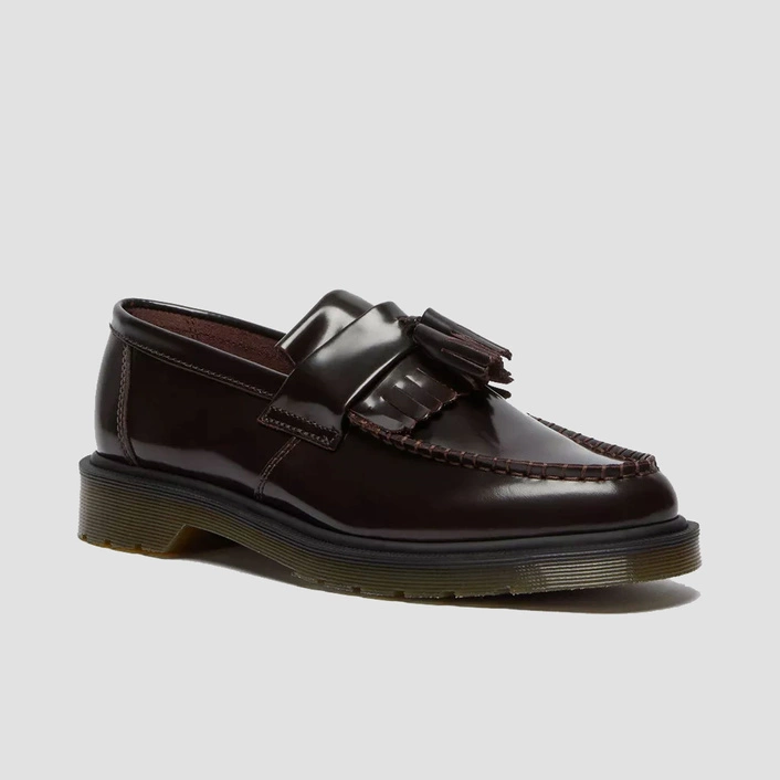 Dr. Martens loafersy z frędzlami Adrian Arcadia wiśniowe 14573601