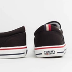 Tommy Jeans TEXTILE SNEAKER SLIP ON BLACK