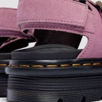 Dr. Martens sandały na platformie Zebzag zamszowe pudroworóżowe damskie 42689650