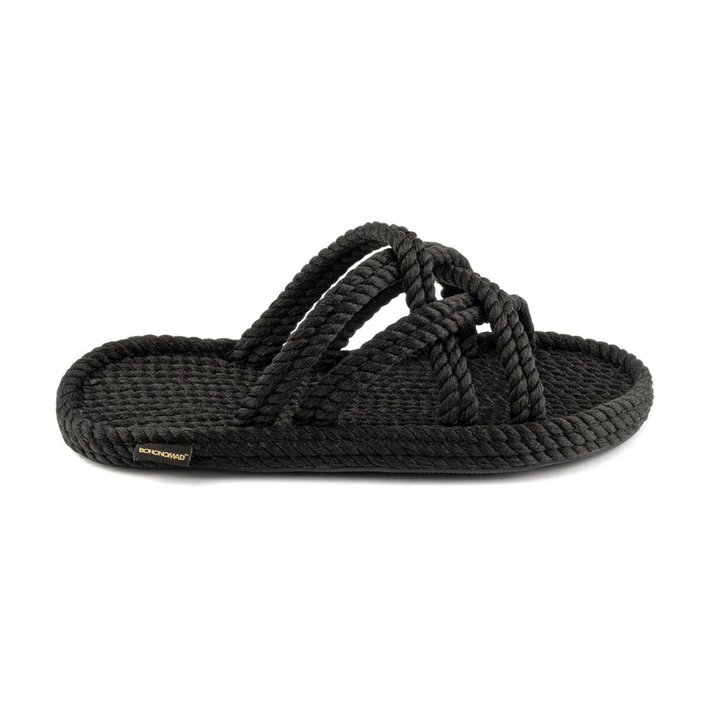 Bohonomad Bodrum Rope Slipper - Black