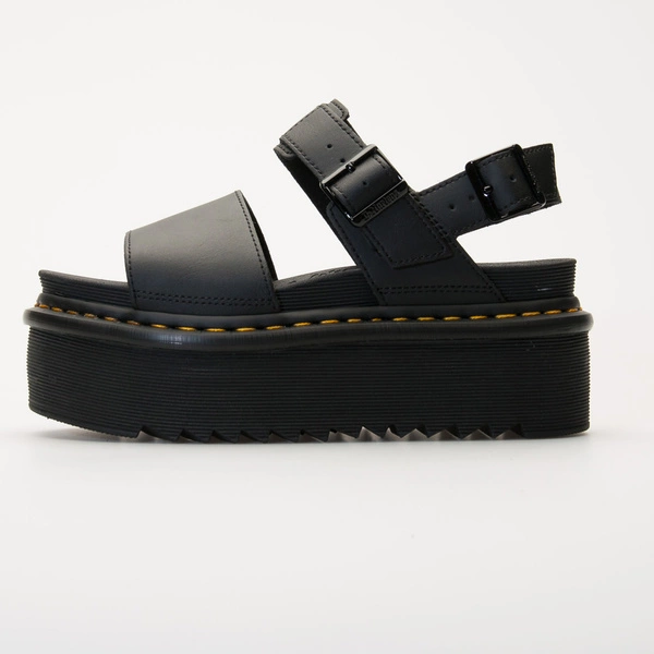 Dr. Martens sandały na platformie Voss Quad czarne damskie 26725001