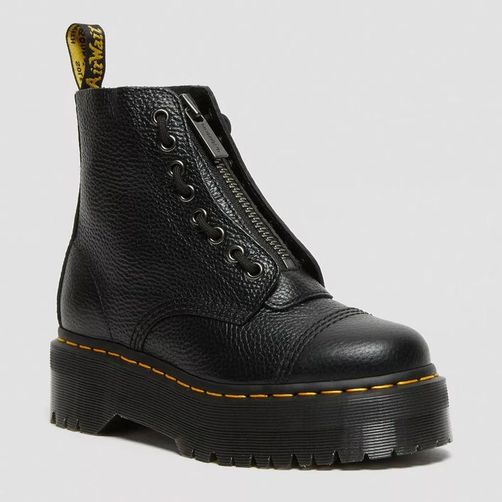 Dr. Martens glany na platformie Sinclair Milled Nappa czarne 22564001