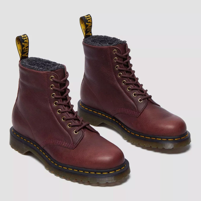 Dr. Martens 1460 Faux Fur Lined Grizzly Leather Lace Up Boots 31873600