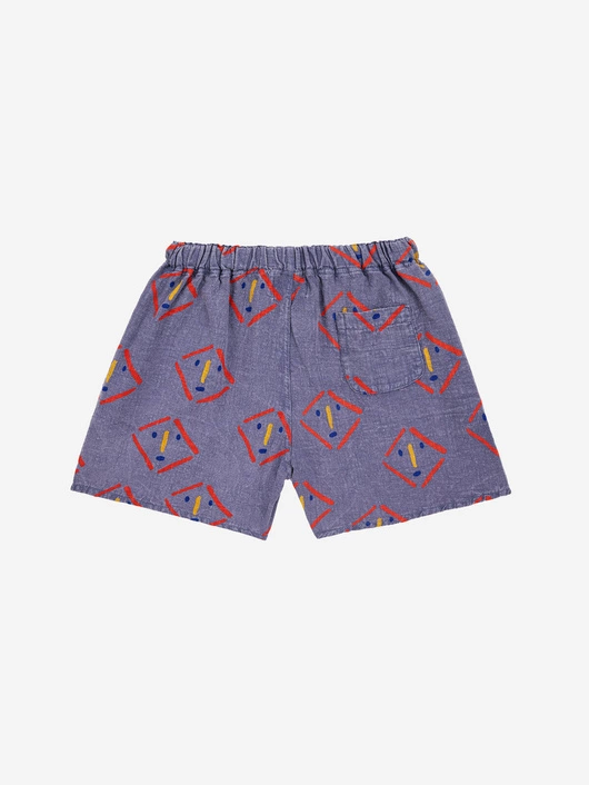 BOBO CHOSES MASKS ALL OVER WOVEN SHORTS