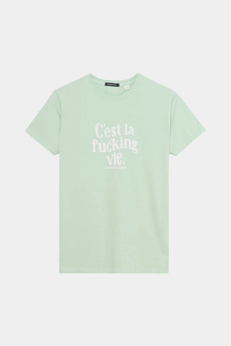 Kaotiko Green C'est La Vie Washed T-shirt