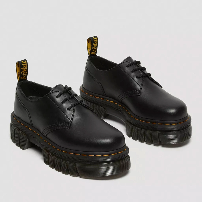 Dr. Martens Audrick Nappa Lux Leather Platform Shoes 27147001