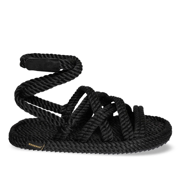 Bohonomad Roma Rope Sandal - Black