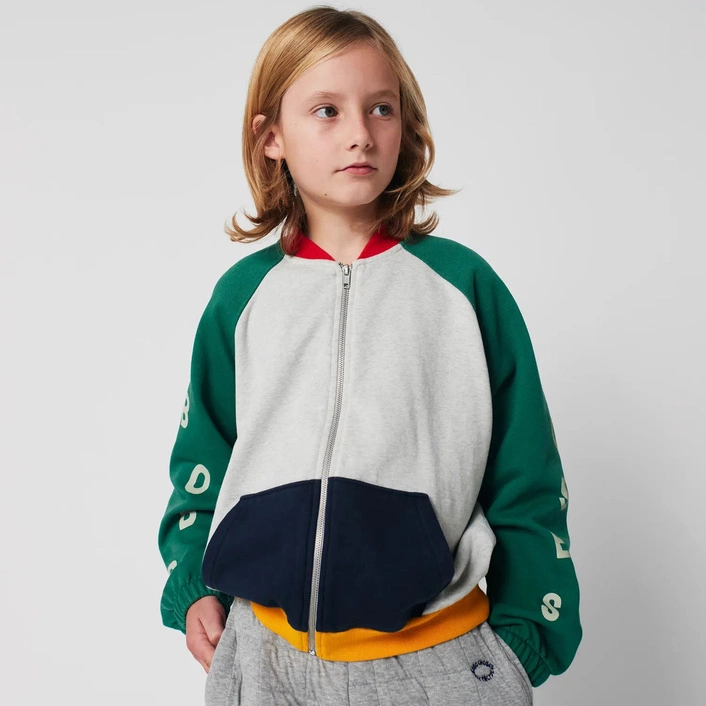 BOBO CHOSES Bobo Choses color block zipped sweatshirt MULTICOLOR
