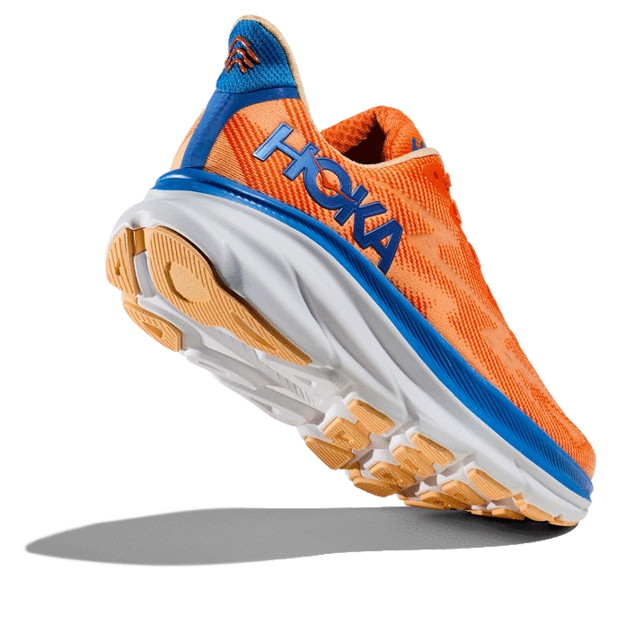 Hoka MEN'S CLIFTON 9 VIBRANT ORANGE/IMPALA