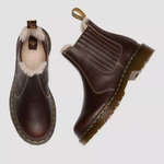Dr. Martens 2976 Leonore II Faux Fur Lined Grizzly Leather Chelsea Boots 41418200