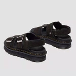 Dr. Martens sandały na platformie Zebzag zamszowe czarne damskie 42689001