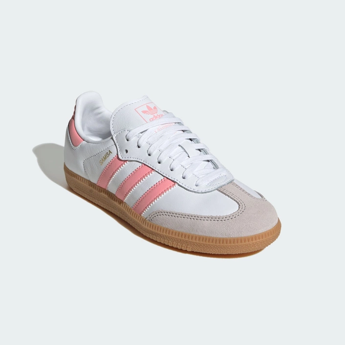 Adidas SAMBA OG J JP5480 Cloud White / Semi Pink Spark / Gum