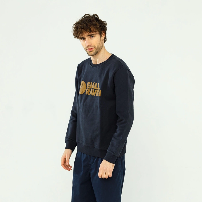 Fjällräven Bluza Logo Sweater M F84142555 Dark Navy