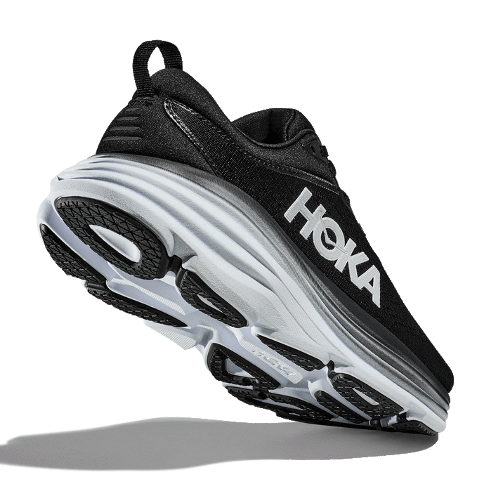 Hoka MEN'S BONDI 8 BLACK/WHITE