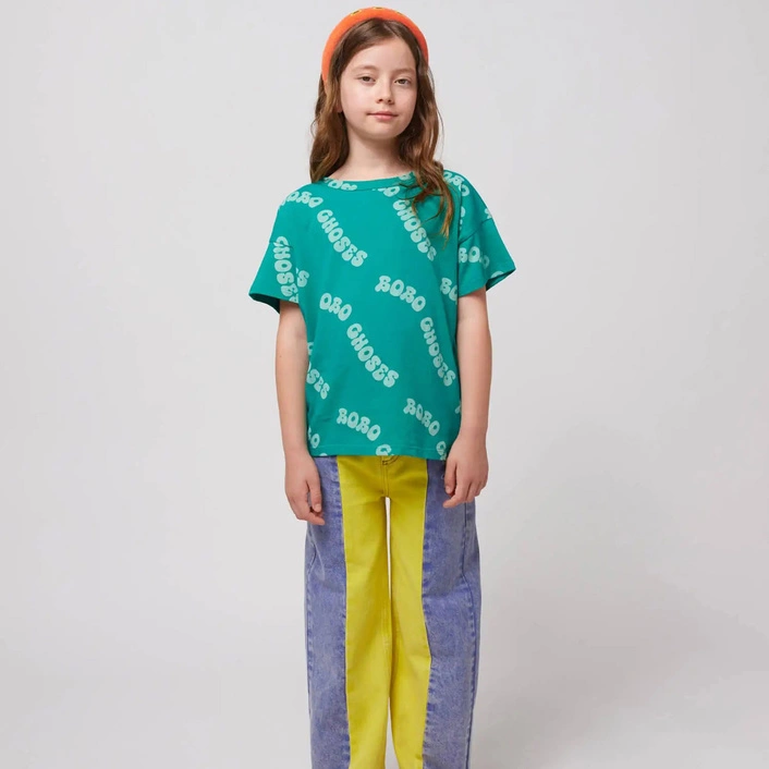 BOBO CHOSES Bawełniana Koszulka Wavy Bobo Choses all over T-shirt