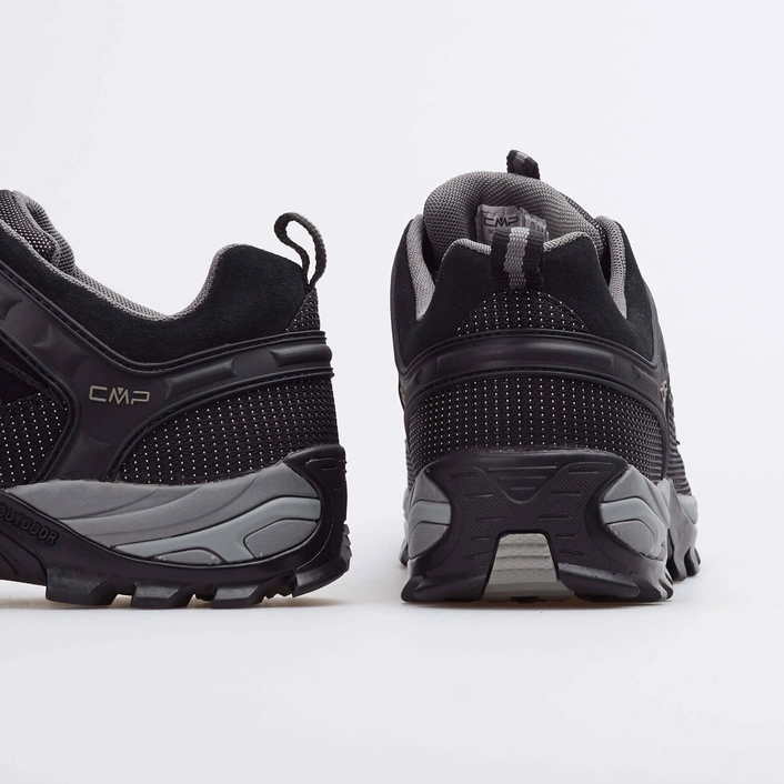 CMP RIGEL LOW TREKKING SHOES WP NERO/GREY