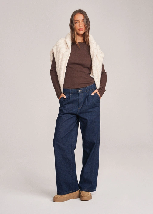 Jeansy damskie Coalition CLTN MOS 265 – granat