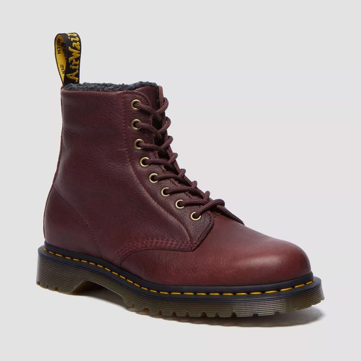 Dr. Martens 1460 Faux Fur Lined Grizzly Leather Lace Up Boots 31873600