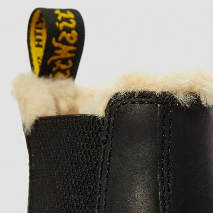 Dr. Martens 2976 Leonore Faux Fur Lined Burnished Chelsea Boots 21045001