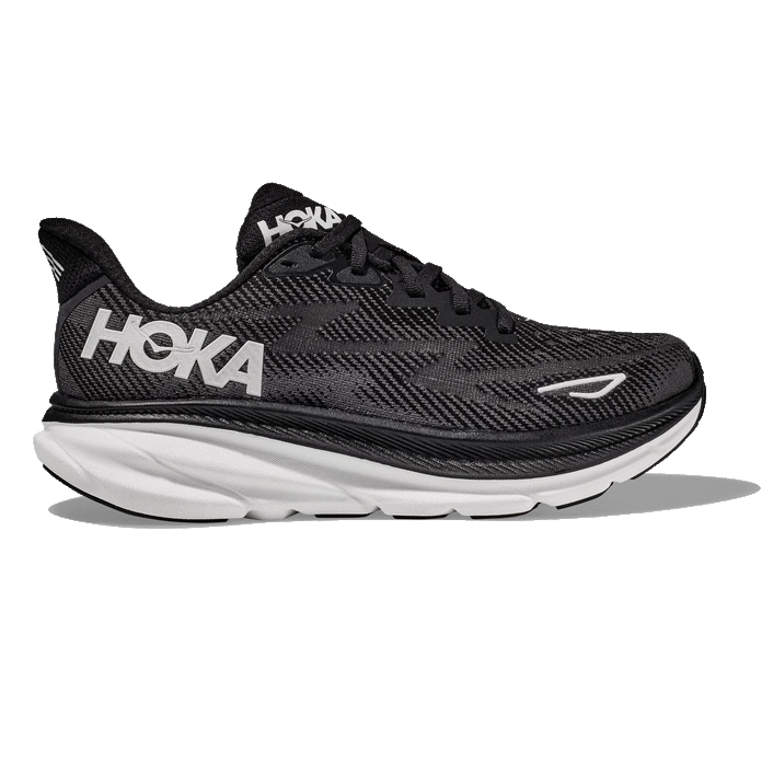 Hoka MEN'S CLIFTON 9 BLACK/WHITE