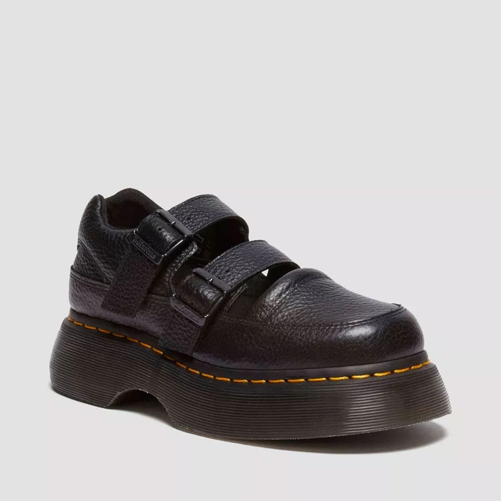 Dr. Martens półbuty Mary Jane Buzz Milled Nappa czarne damskie 41061001
