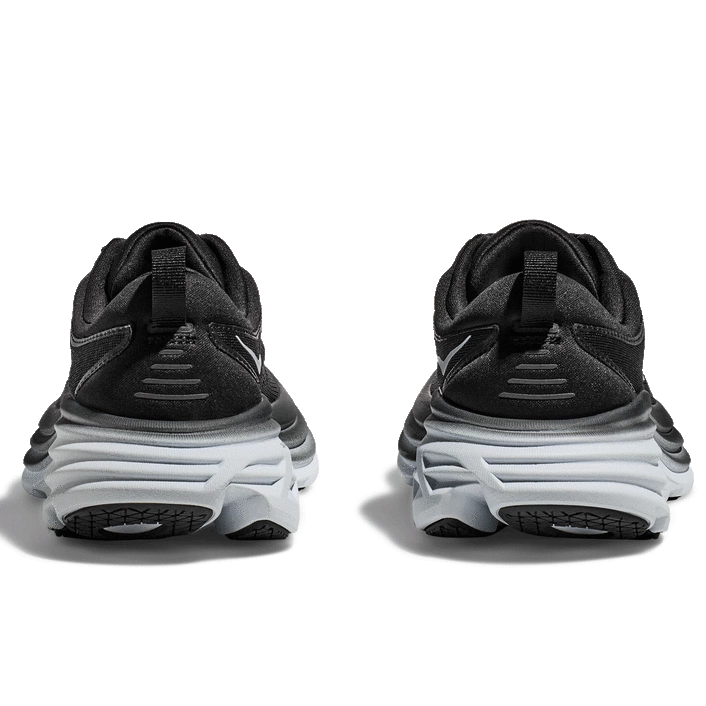 Hoka WOMEN'S BONDI 8 BLACK/WHITE