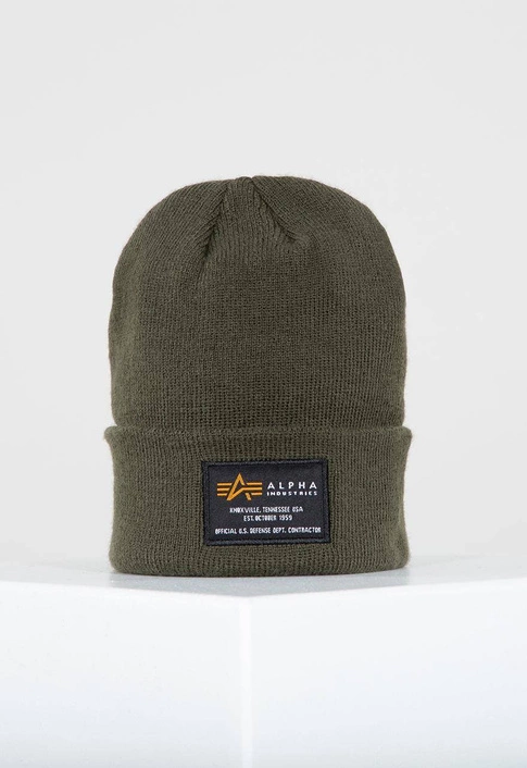 Alpha Industries Crew Beanie Dark Green