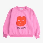 BOBO CHOSES Bawełniana Bluza Joyful Face sweatshirt