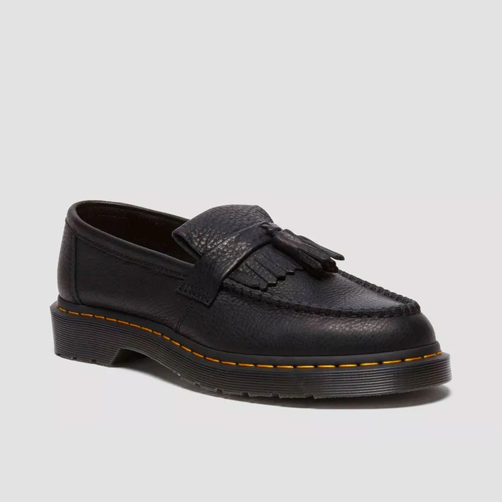 Dr. Martens loafersy z frędzlami Adrian Yellow Stitch Ambassador czarne 31997001
