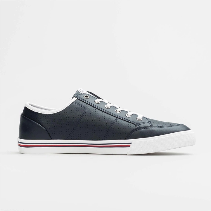 Tommy Hilfiger Core Corporate Leather Sneaker Desert Sky
