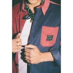 Kaotiko Burgundy / Navy Valley Corduroy Shirt